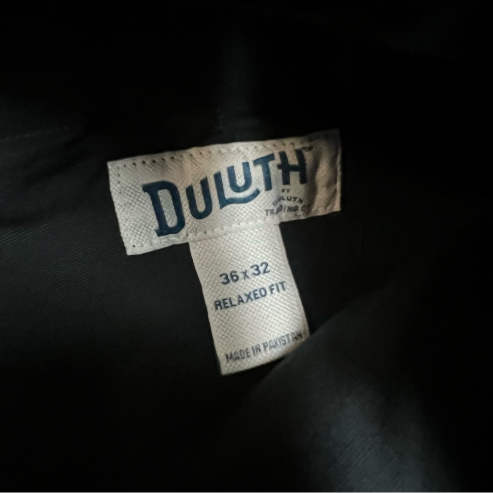 Duluth Trading Pants Mens 36x32 Black Flex Fire Hose Relaxed Fit Cargo Work NEW - Picture 7 of 11
